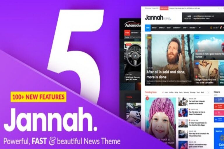 Jannah Theme Free Download v7.1.3 [NULLED]