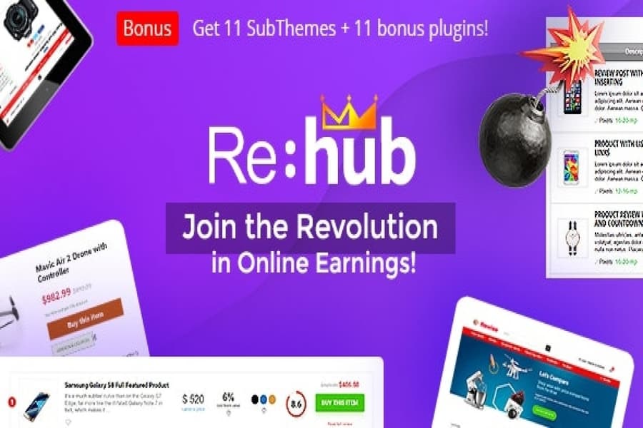 REHub - Price Comparison, Multi Vendor Marketplace, Affiliate Marketing, Community Theme