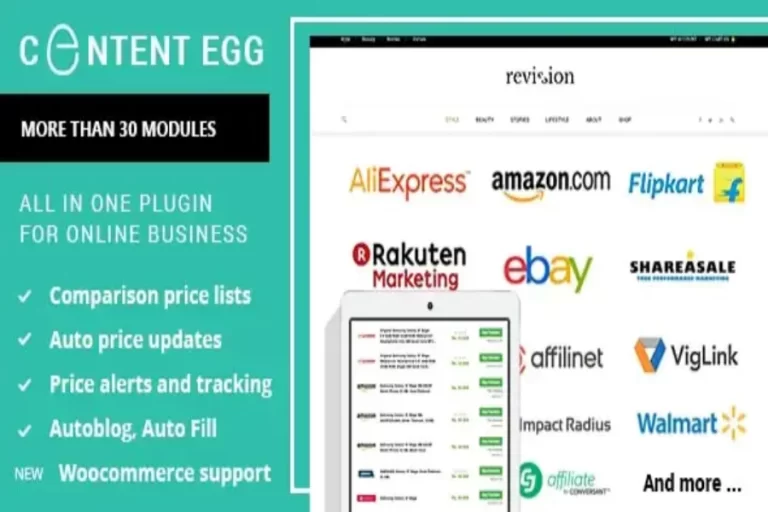 Free Download Content Egg Pro v12.5.0 all in one plugin for Affiliate, Price Comparison, Deal sites Latest Version [Activated]
