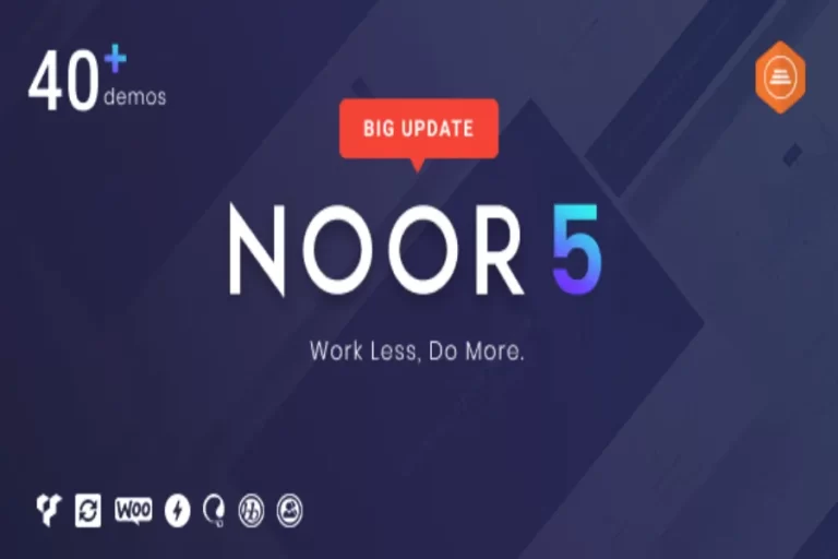 Free Download Noor v6.0.9 – Minimal Multi-Purpose WordPress Theme Latest Version [Activated]