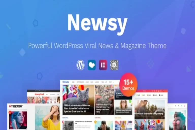 Free Download Newsy v2.4.2 – Viral News & Magazine WordPress Theme Latest Version [Activated]
