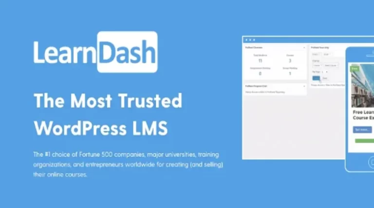 Free Download LearnDash LMS v4.10.2 (+Addons) – The Most Trusted WordPress LMS Latest Version [Activated]