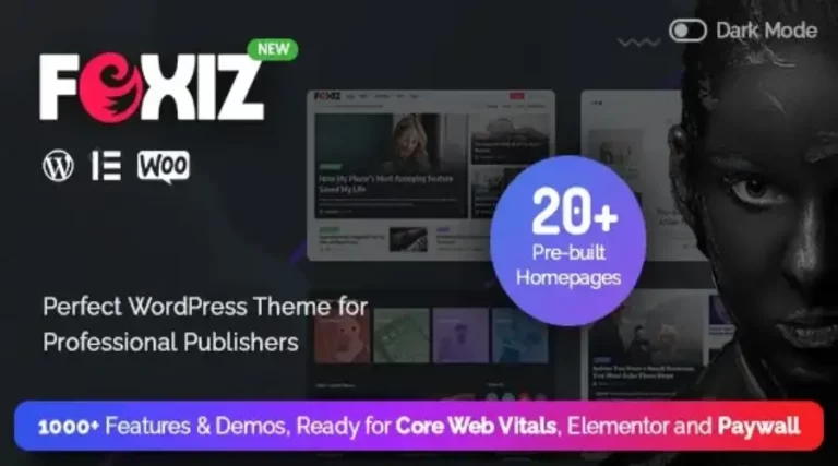 v2.2.4 Foxiz Theme Free Download (Nulled)