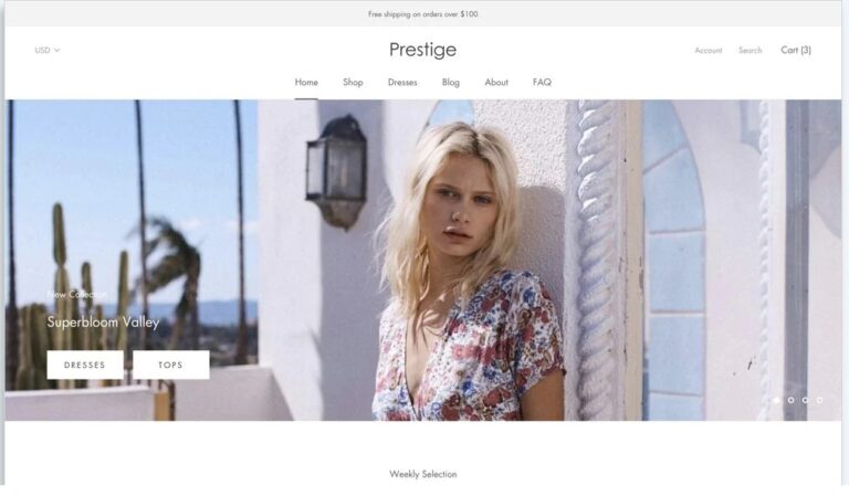 Prestige Shopify Theme Free Download v.7.3.1