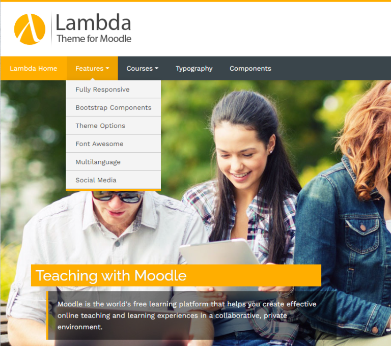 v1.98.39 Lambda – Responsive Moodle Theme Free Download