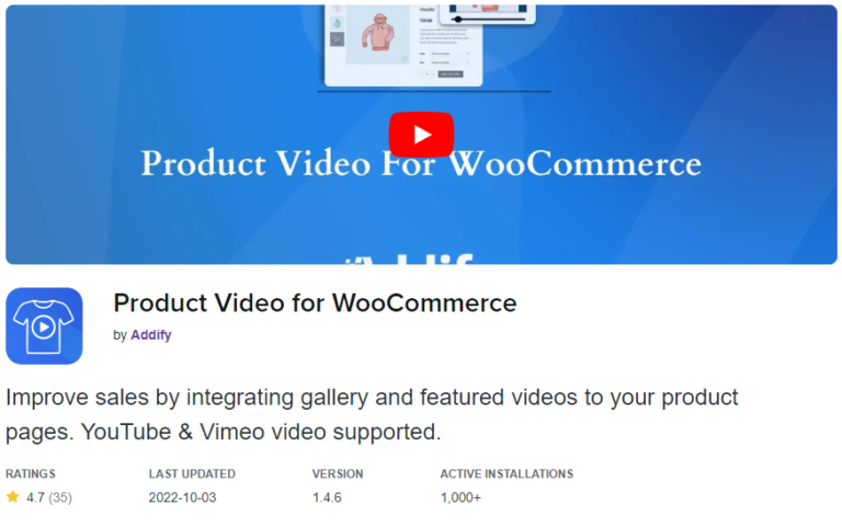 v1.6.0 WooCommerce Product Video Free Download