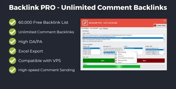 Backlink PRO (v1.0) Unlimited Comment Backlinks Free Download