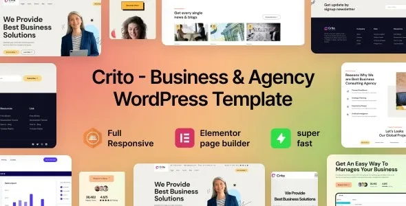 Crito (v1.1.0) Business & Agency WordPress Theme Free Download