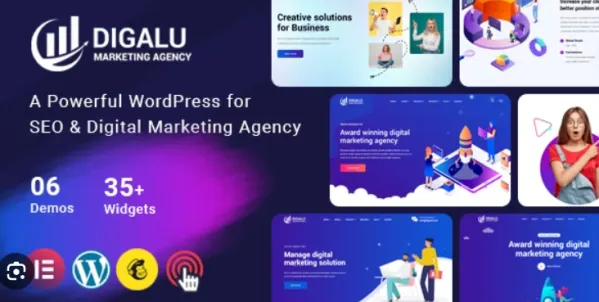 Digalu (v1.0.1) Digital Marketing Agency WordPress Free Download