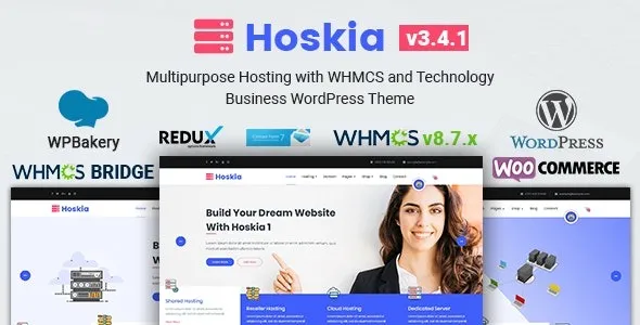 Hoskia (v3.5) Multipurpose Hosting with WHMCS Theme Free Download