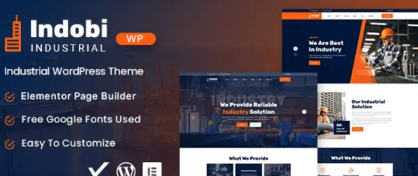 Indobi (v1.0.0) Industrial WordPress Theme Free Download