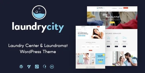 Laundry City (v1.2.13) Dry Cleaning Services WordPress Theme Free Download