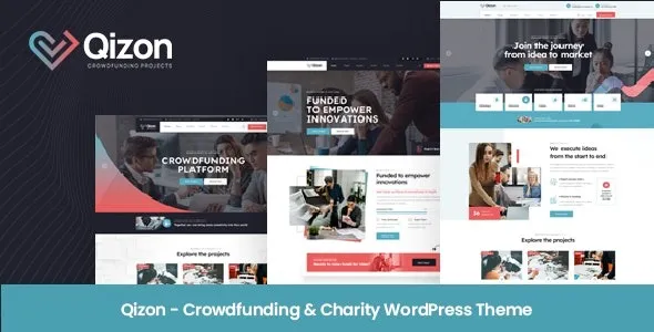 Qizon (v1.0.3) Crowdfunding & Charity WordPress Theme Free Download