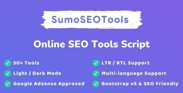 SumoSEOTools v2.0.3 Online SEO Tools Script