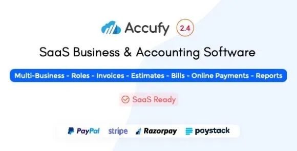 Accufy (v2.6) SaaS Business & Accounting Software Free Download