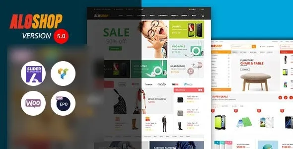 Alo Shop (v5.5) Mega Market RTL Responsive WooCommerce WordPress Theme Free Download