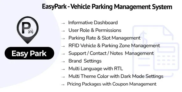 EasyPark SaaS (v1.1) – Vehicle Parking Management System Free Download