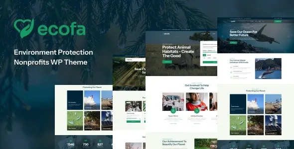 Ecofa (v1.0.2) Environment Protection Nonprofits WordPress Theme Free Download