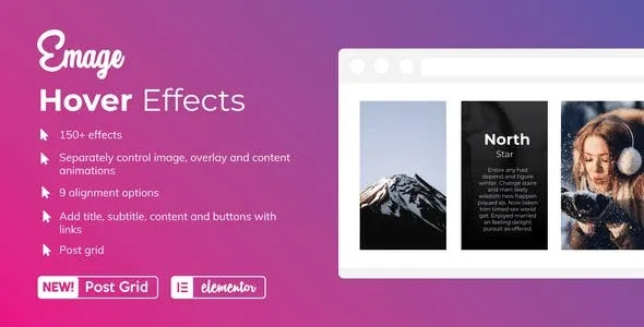 Emage (v4.5.1) Image Hover Effects for Elementor Pro Free Download