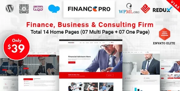 Finance Pro (v1.8.9) Business & Consulting WordPress Theme Free Download