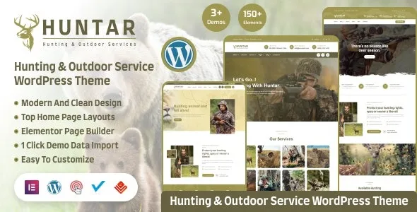 Huntar (v1.0) Hunting & Outdoor WordPress Theme Free Download