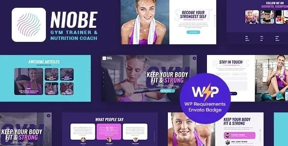 Niobe (v1.1.11) A Gym Trainer & Nutrition Coach WordPress Theme Free Download