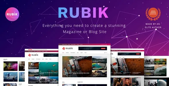 Rubik (v2.9) A Perfect Theme for Blog Magazine Website Free Download