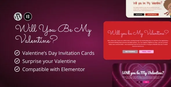 (v1.0.0) Valentine’s Day Invitations for Elementor Free Download