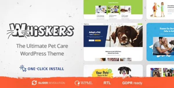 Whiskers (v1.1.8) Pets Store Vet Clinic Animal Adoption Free Download