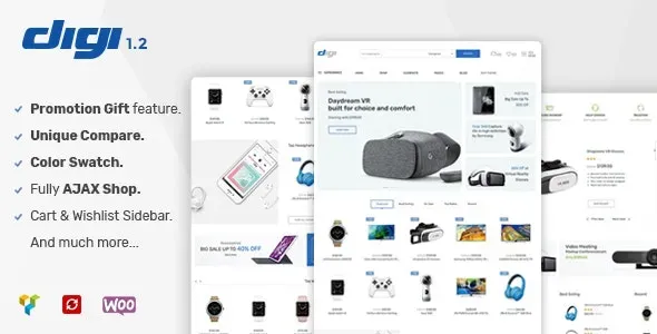 Digi (v1.8.4) Electronics Store WooCommerce Theme Free Download