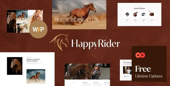Happy Rider (v2.9.0) Horse School & Equestrian Center WordPress Theme Free Download