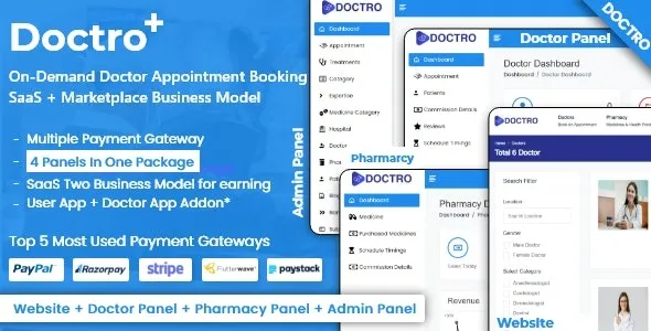 (v6.0.0) On-Demand Doctor Appointment Booking SaaS Marketplace Business Model Free Download