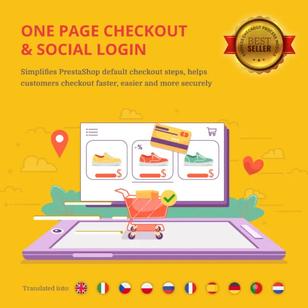 One Page Checkout & Social Login (v2.7.4) PayPal, Stripe, COD by ETS Free Download