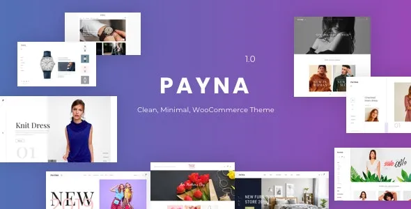 Payna (v1.2.4) Clean, Minimal WooCommerce Theme Free Download