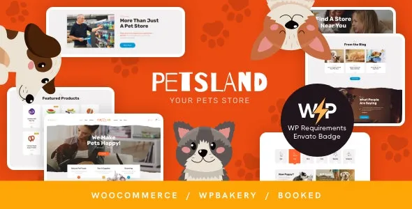 Pets Land (v1.2.7) Domestic Animals Shop & Veterinary WP Theme Free Download