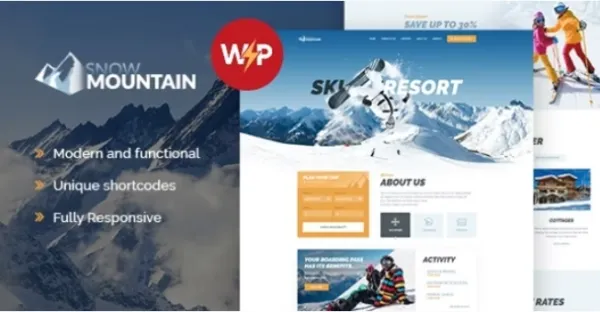 Snow Mountain (v1.3.0) Ski Resort & Snowboard School WordPress Theme Free Download