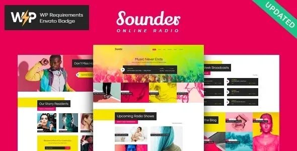 Sounder (v1.3.7) Online Radio WordPress Theme Free Download