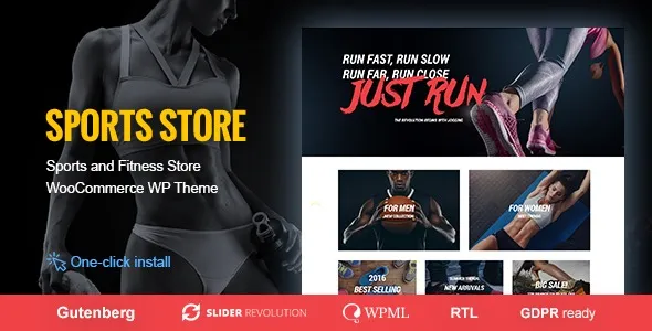 Sports Store (v1.2.1) Sports Clothes & Fitness Equipment Store WP Theme Free Download