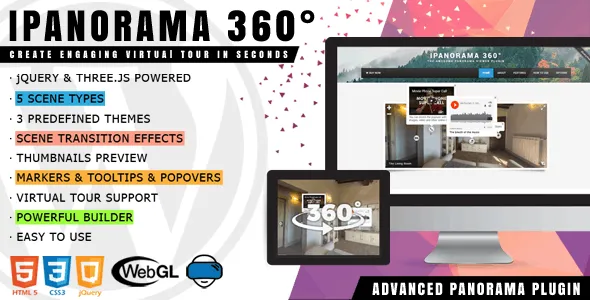 iPanorama 360° (v1.8.2) Virtual Tour Builder for WordPress Free Download